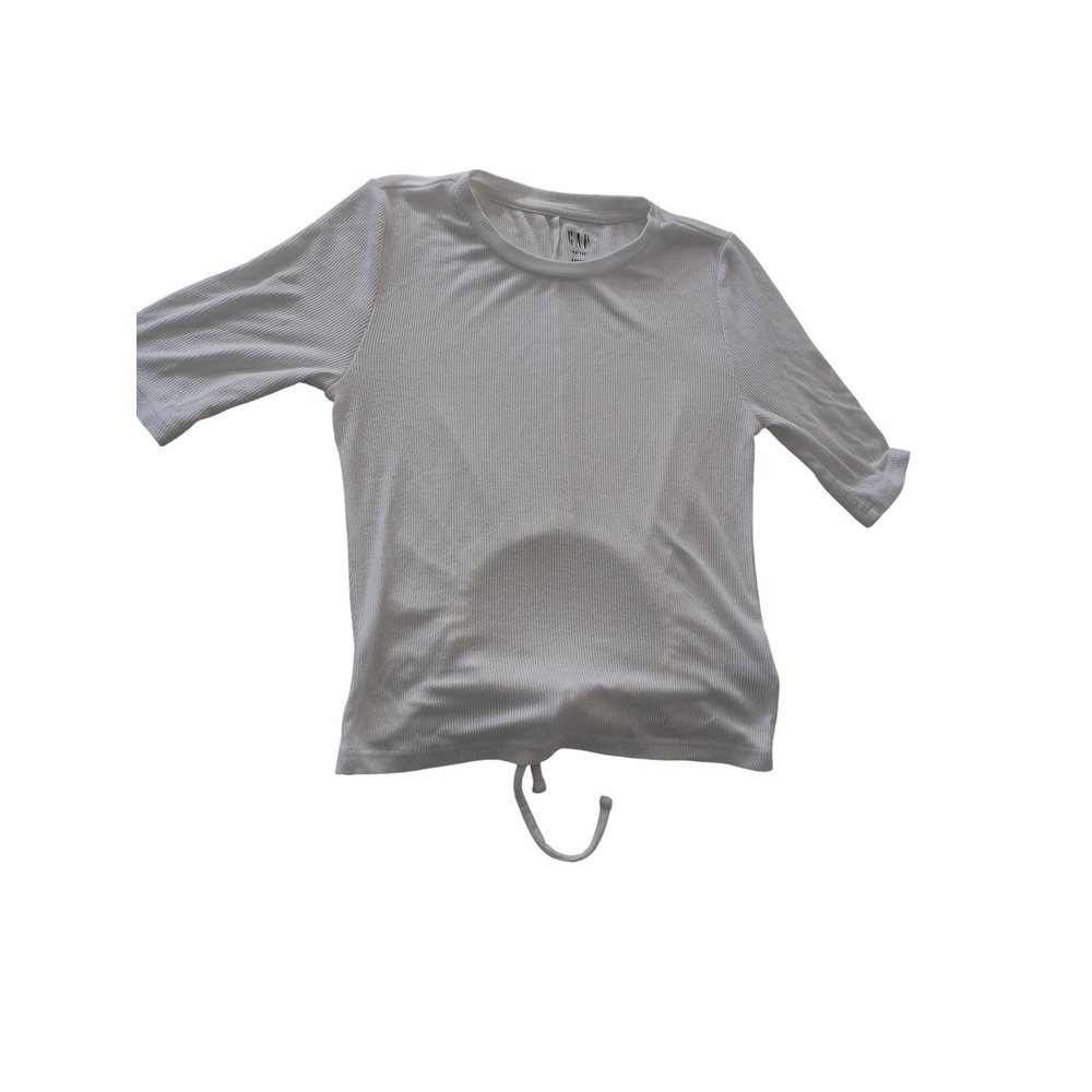 GAP Bundle White Ribbed Open Back Tie Top & Grey Camisole Cami Set S Capsule - Picture 2 of 12
